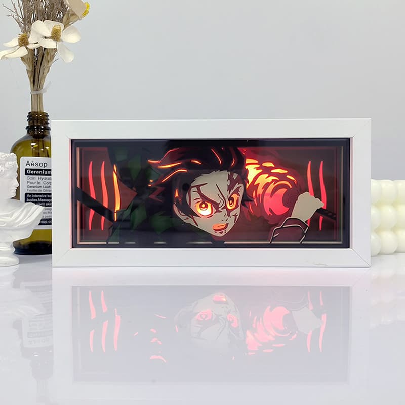 Tanjiro God Mode Light Box – Demon Slayer Lightbox Decor