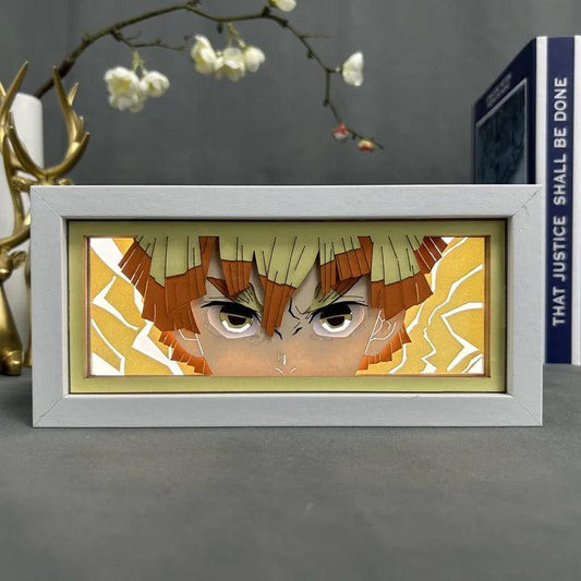 Zenitsu Light Box – Demon Slayer Lightbox Decor